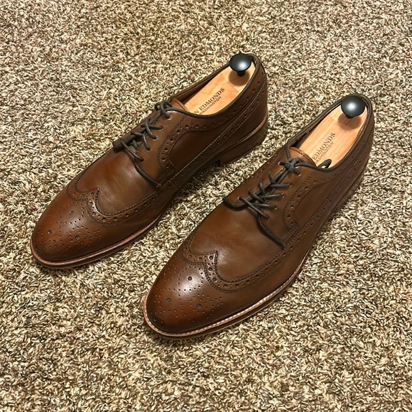 ‼️SOLD‼️Johnston and Murphy Brown Wingtip Oxfords Size 12 - Picture 1 of 4